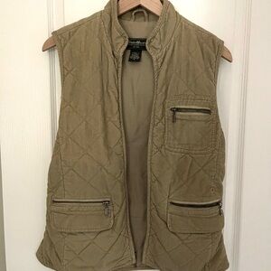Eddie Bauer Corduroy Tan Vest